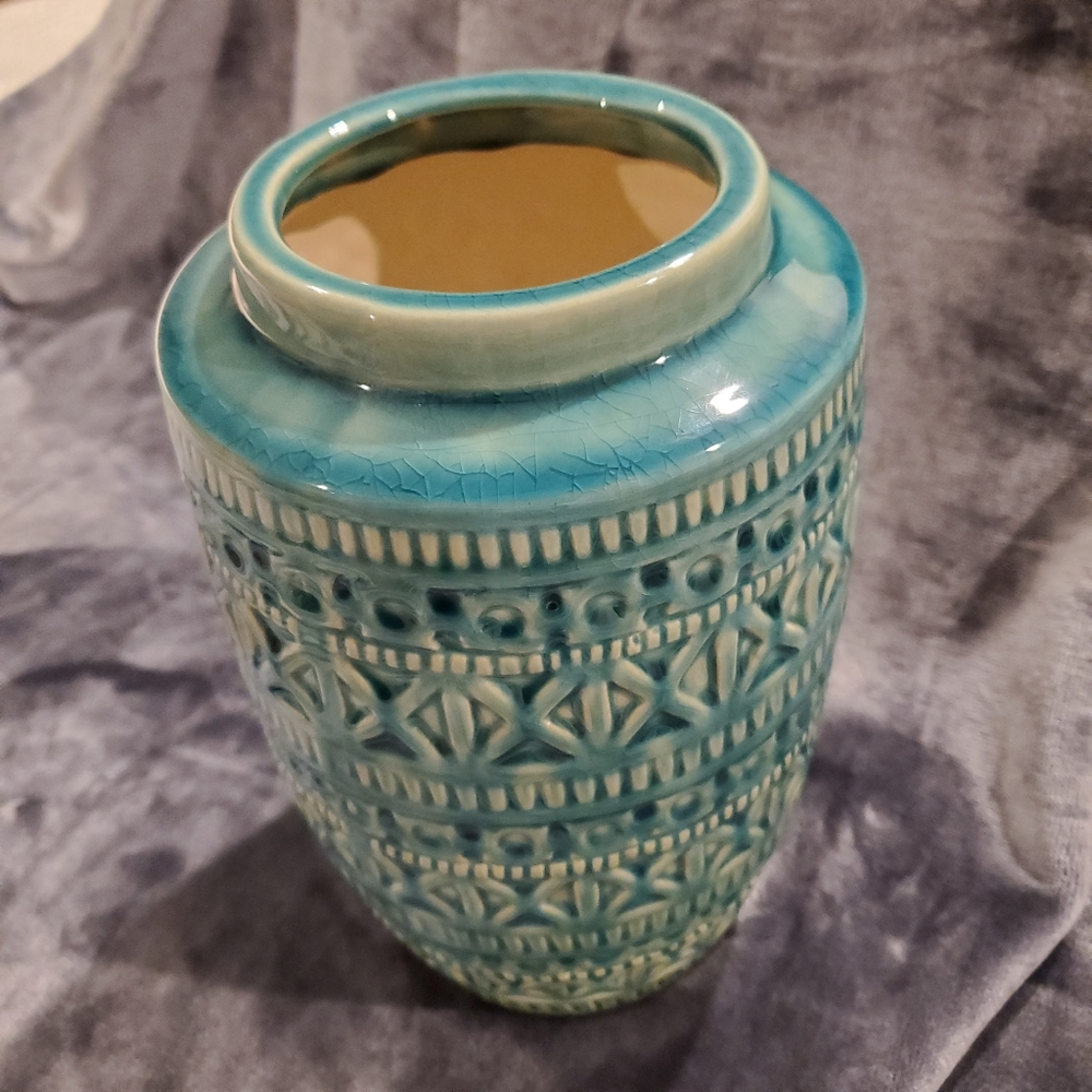 Blue Ceramic Vase